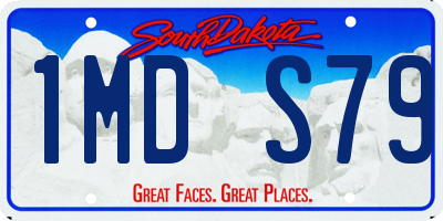SD license plate 1MDS79