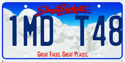 SD license plate 1MDT48