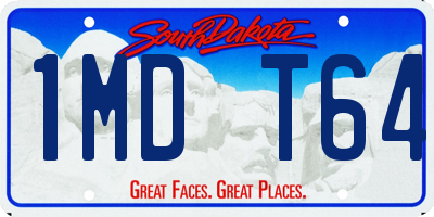 SD license plate 1MDT64