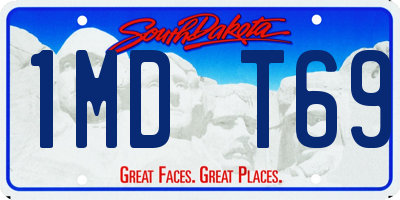 SD license plate 1MDT69