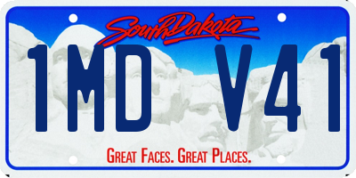 SD license plate 1MDV41