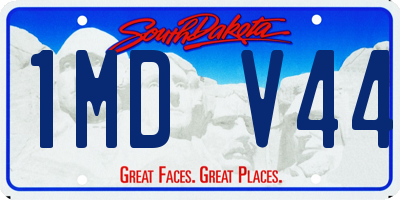 SD license plate 1MDV44