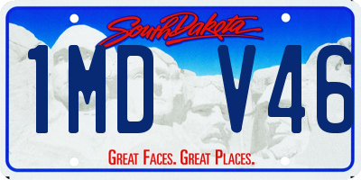 SD license plate 1MDV46