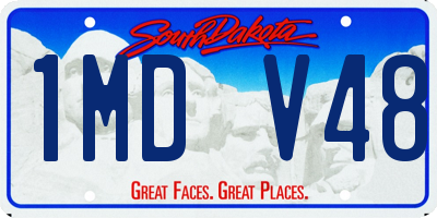 SD license plate 1MDV48