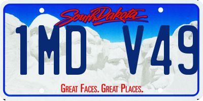 SD license plate 1MDV49