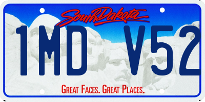 SD license plate 1MDV52