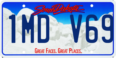 SD license plate 1MDV69