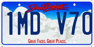SD license plate 1MDV70