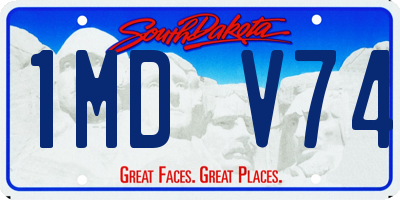 SD license plate 1MDV74