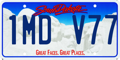 SD license plate 1MDV77