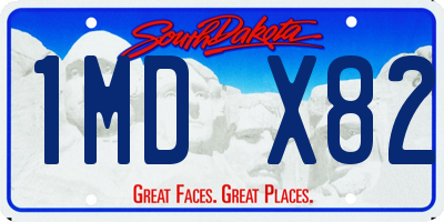SD license plate 1MDX82