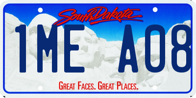 SD license plate 1MEA08