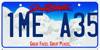 SD license plate 1MEA35