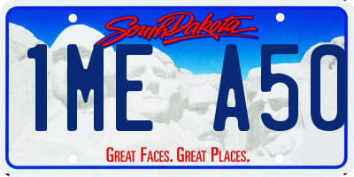 SD license plate 1MEA50