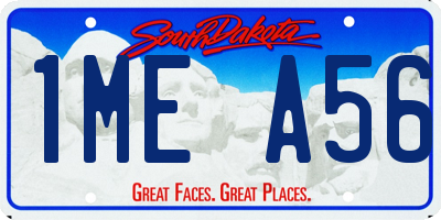 SD license plate 1MEA56