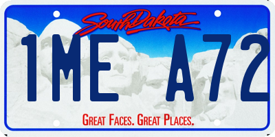 SD license plate 1MEA72