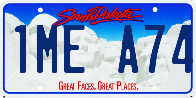 SD license plate 1MEA74