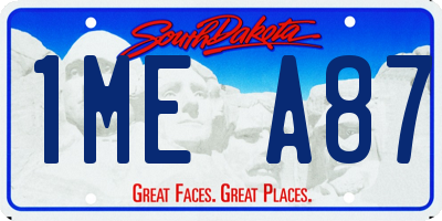 SD license plate 1MEA87