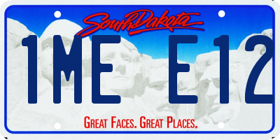 SD license plate 1MEE12