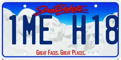 SD license plate 1MEH18