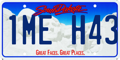 SD license plate 1MEH43