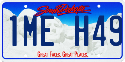 SD license plate 1MEH49