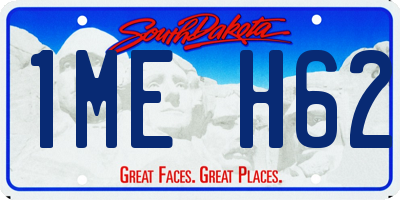 SD license plate 1MEH62