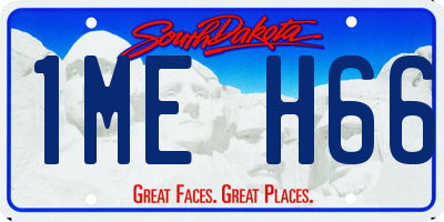 SD license plate 1MEH66