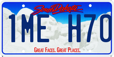 SD license plate 1MEH70