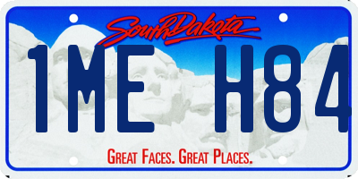 SD license plate 1MEH84