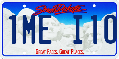 SD license plate 1MEI10