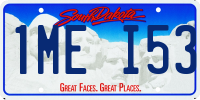 SD license plate 1MEI53