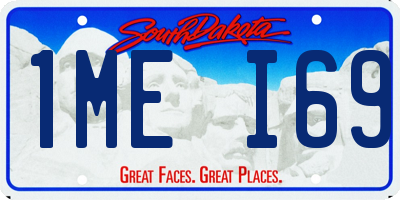 SD license plate 1MEI69