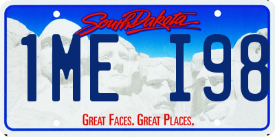 SD license plate 1MEI98
