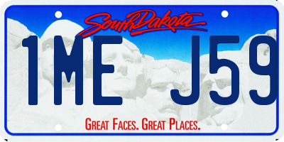 SD license plate 1MEJ59