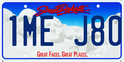 SD license plate 1MEJ80
