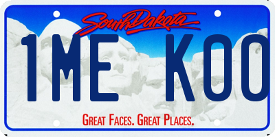 SD license plate 1MEK00