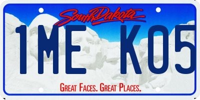 SD license plate 1MEK05