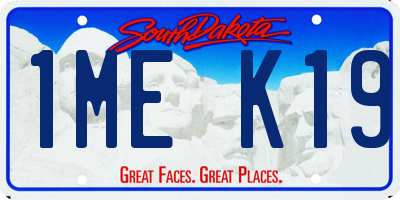 SD license plate 1MEK19