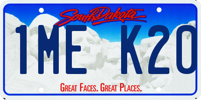 SD license plate 1MEK20