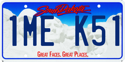 SD license plate 1MEK51