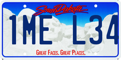 SD license plate 1MEL34