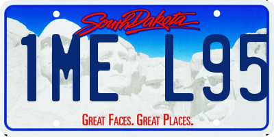 SD license plate 1MEL95
