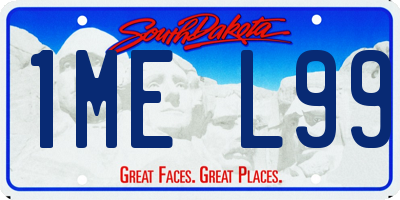 SD license plate 1MEL99