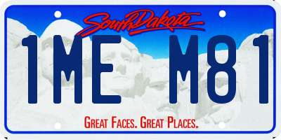 SD license plate 1MEM81