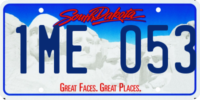 SD license plate 1MEO53