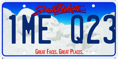 SD license plate 1MEQ23