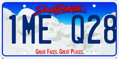 SD license plate 1MEQ28