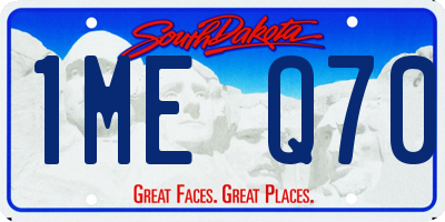 SD license plate 1MEQ70