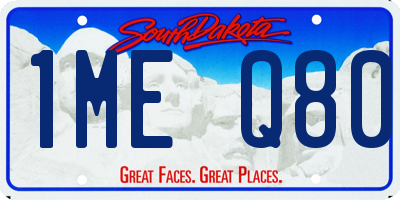 SD license plate 1MEQ80
